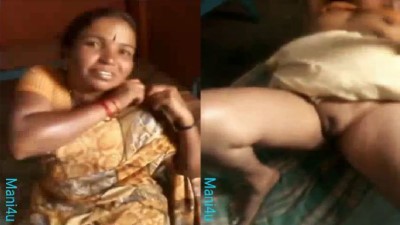 Village Aunty Big Boobs Sexy Koothi Saree Thuki