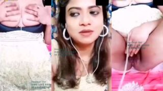Nude desi lady tempts man during footage